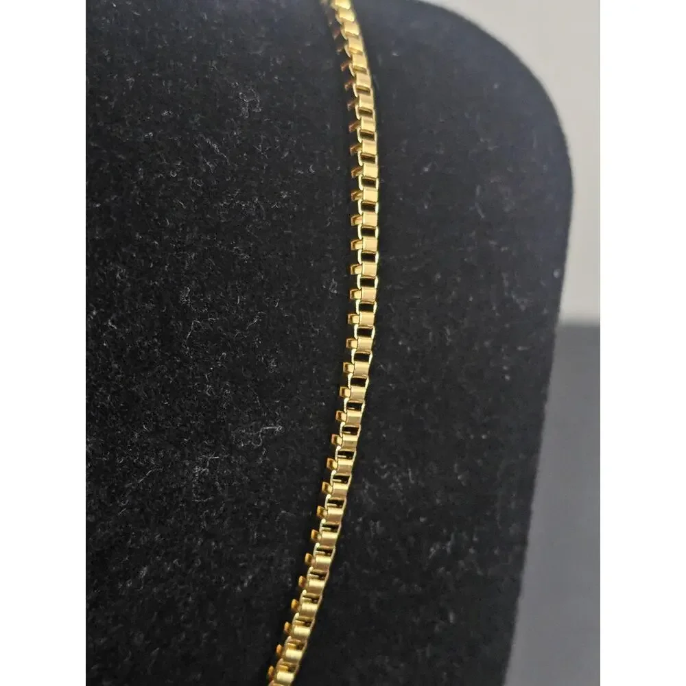 20in. Gold-Plated stainless Steel- 2mm box Chain